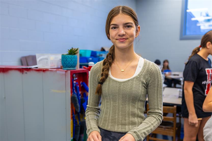 Art students at Hillsboro School